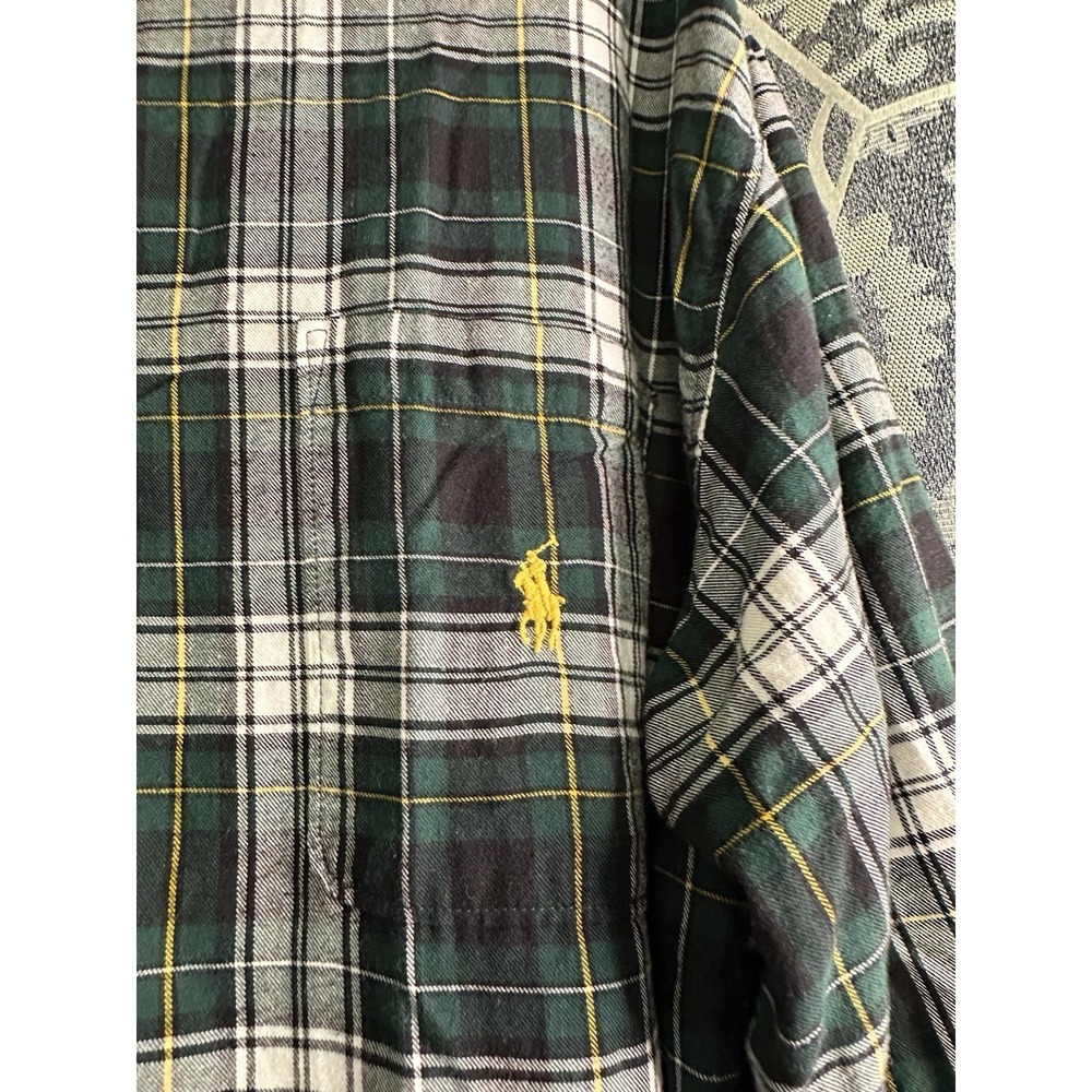 Polo Ralph Lauren Men's Unisex Sleep Wear XL Green Plaid Stripes